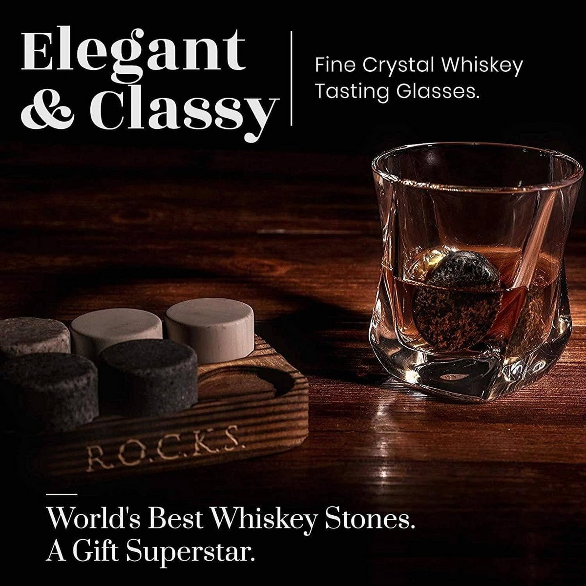 Rocks Connoisseur’s Set Twist Whiskey Glass Edition – Luxe Whisky Geschenkset