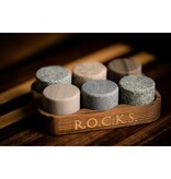 Rocks Rocks Whisky Geschenkset – Karaffe, 4 Gläser & Kühlsteine