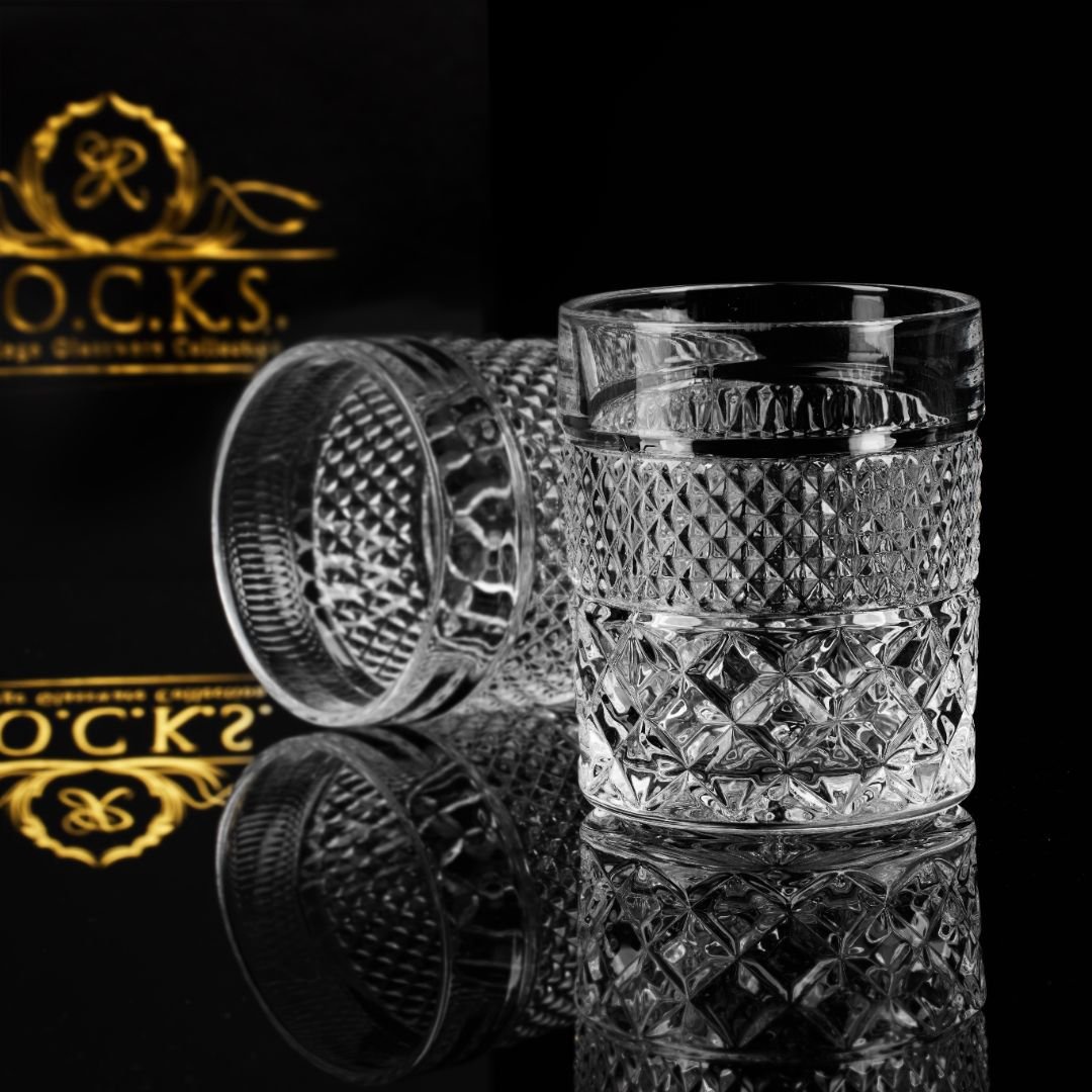 Rocks Admiral Whiskyglazen – Privilege Collectie - Set van 4