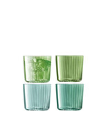 L.S.A. Gems Tumbler Glas 310 ml Set van 4 Stuks Assorti