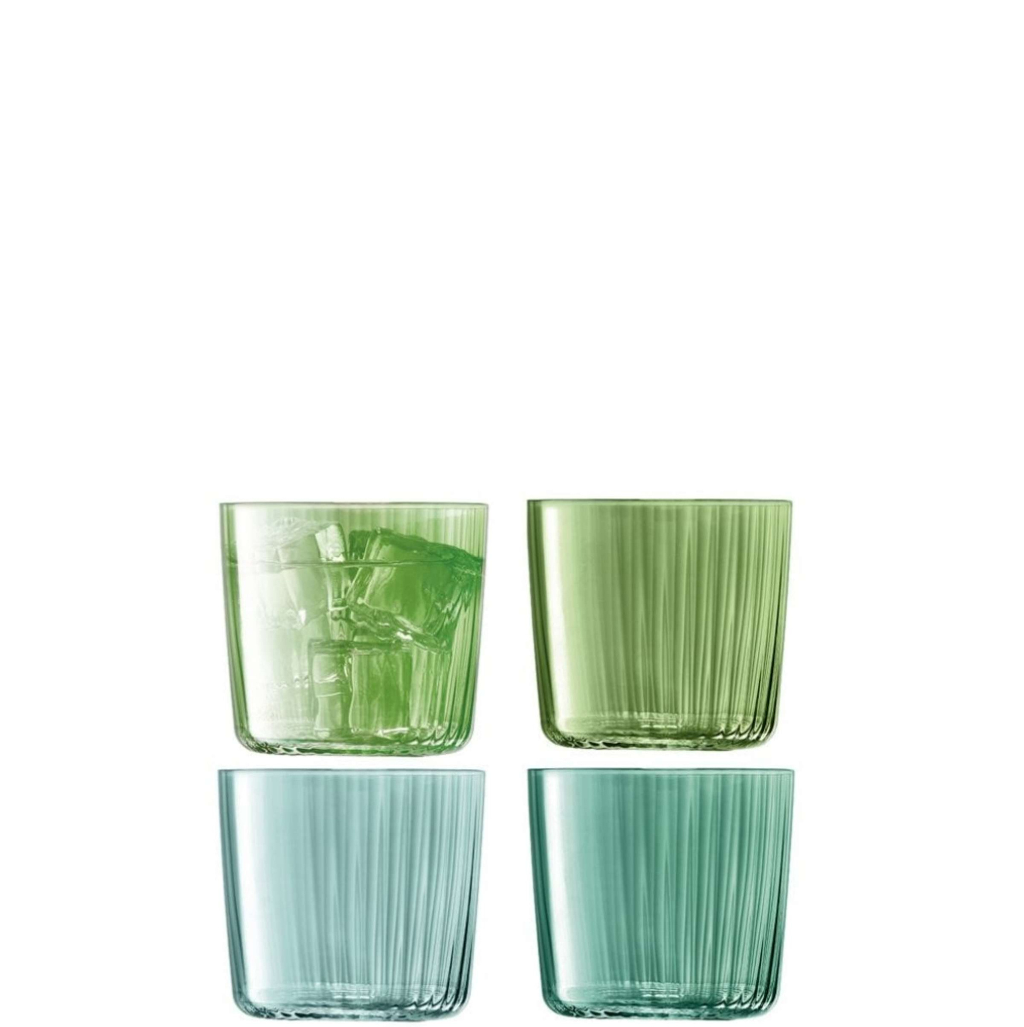 L.S.A. Gems Tumbler Glas 310 ml Set van 4 Stuks Assorti
