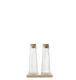 L.S.A. Gio Line Flaschenset mit Korkstopfen 200 ml