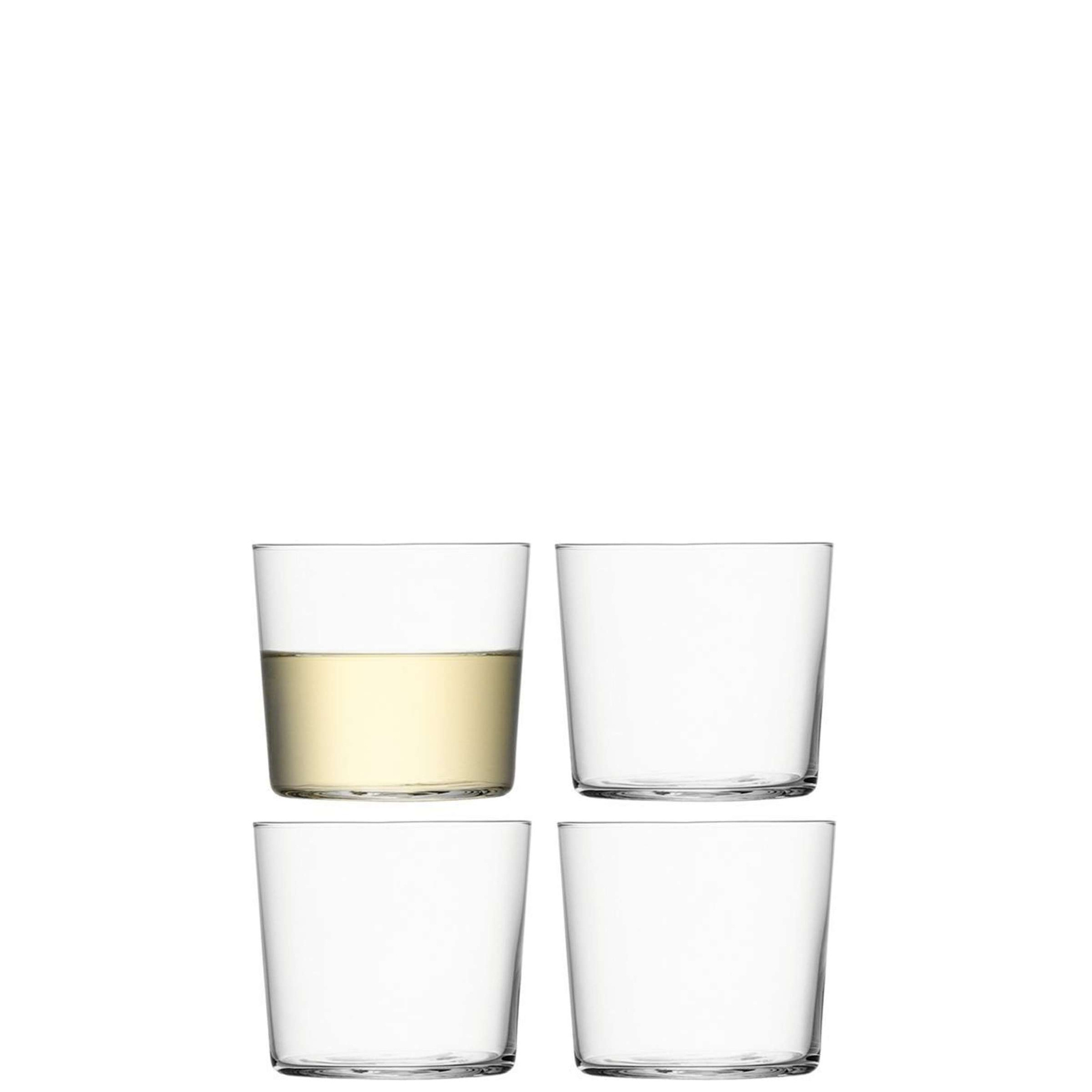 L.S.A. Gio Tumbler Glas Laag 310 ml Set van 4 Stuks