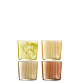 L.S.A. Gems Tumbler Glas 310 ml Set van 4 Stuks Assorti