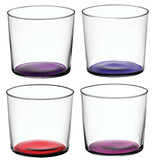 L.S.A. Coro Tumbler Glas 310 ml Set van 4 Stuks Assorti