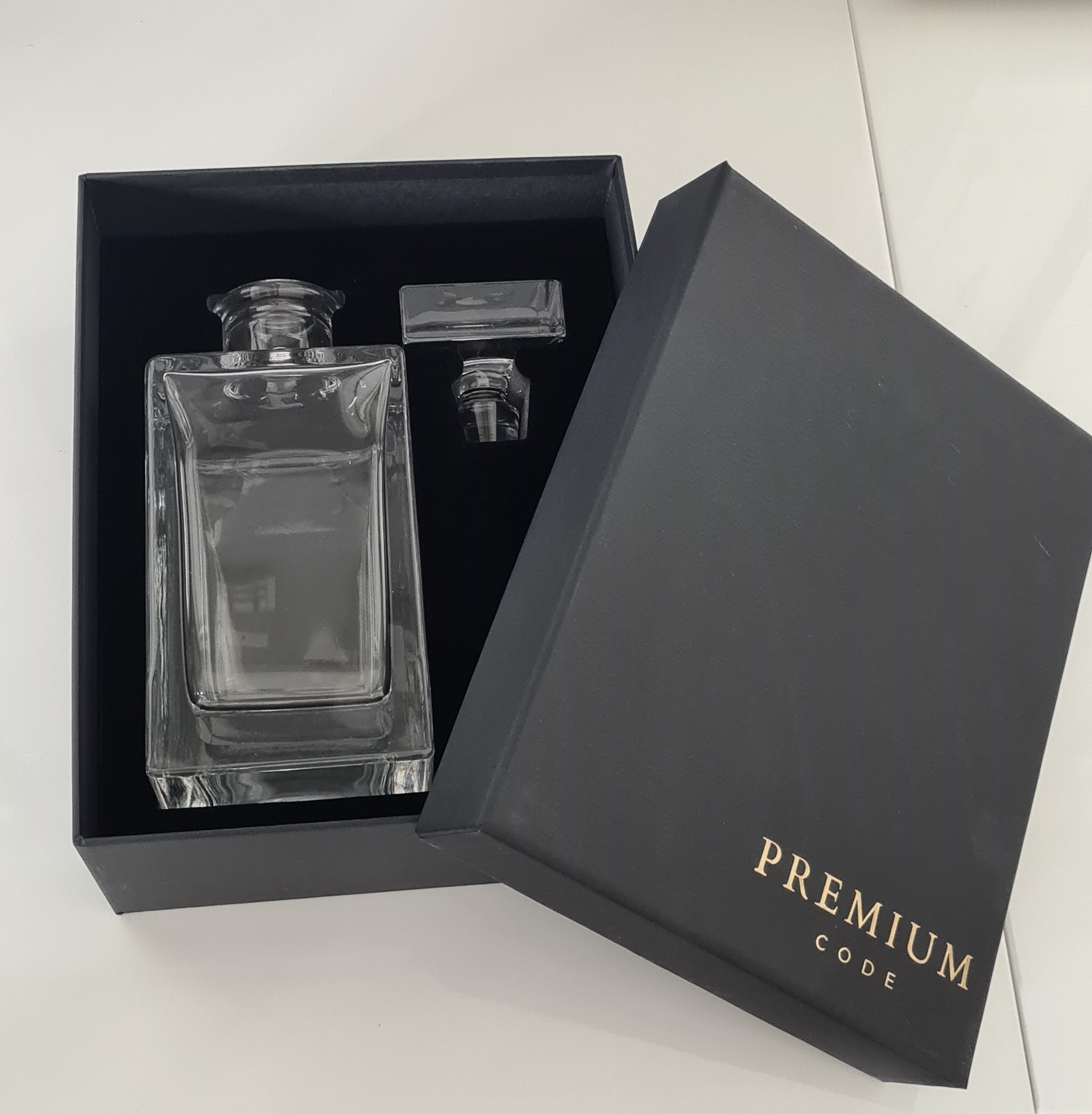 Kristalglas.nl Kristallen Whisky Karaf Empire breed 750ml - In luxe  premium geschenkdoos