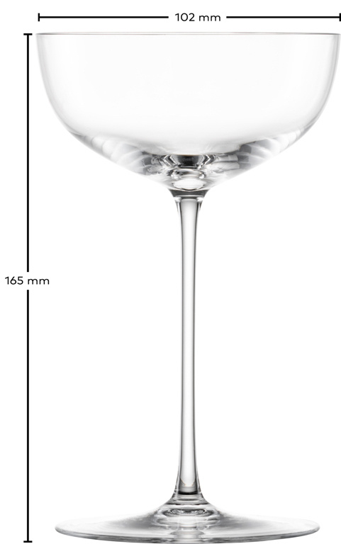Zwiesel Glas Zwiesel Glas Tone Cocktailcoupe/Champagneschaal groot met MP 88 - 0.246Ltr - 4 glazen