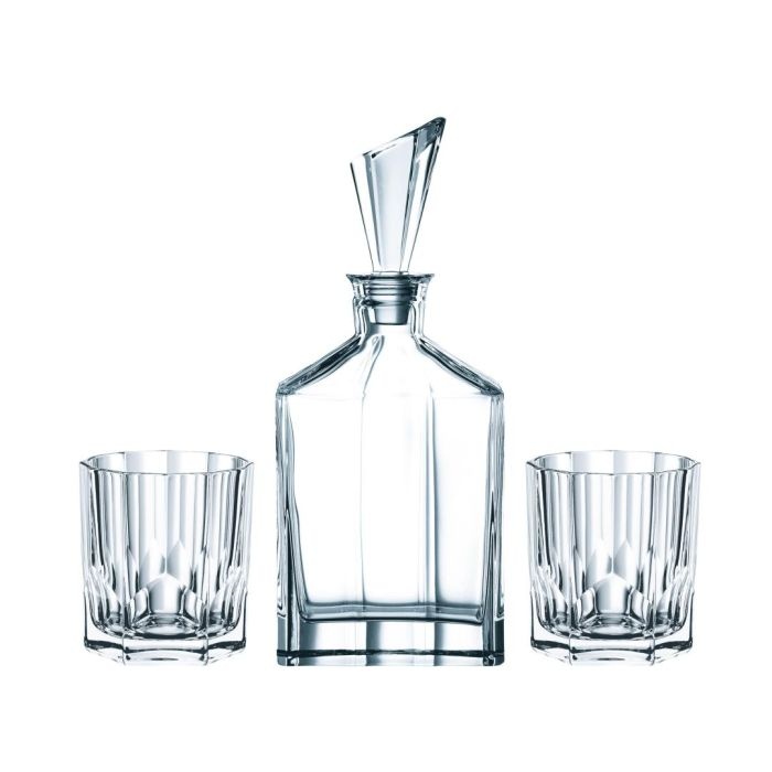 Nachtmann Nachtmann Aspen Whiskyset – Kristalglas met karaf en 2 whiskyglazen