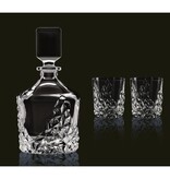 Nachtmann Nachtmann Sculpture Whiskyset – Kristalglas Karaf 750 ml met 2 Whiskyglazen 365 ml
