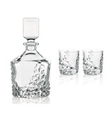 Nachtmann Nachtmann Sculpture Whiskyset – Kristalglas Karaf 750 ml met 2 Whiskyglazen 365 ml