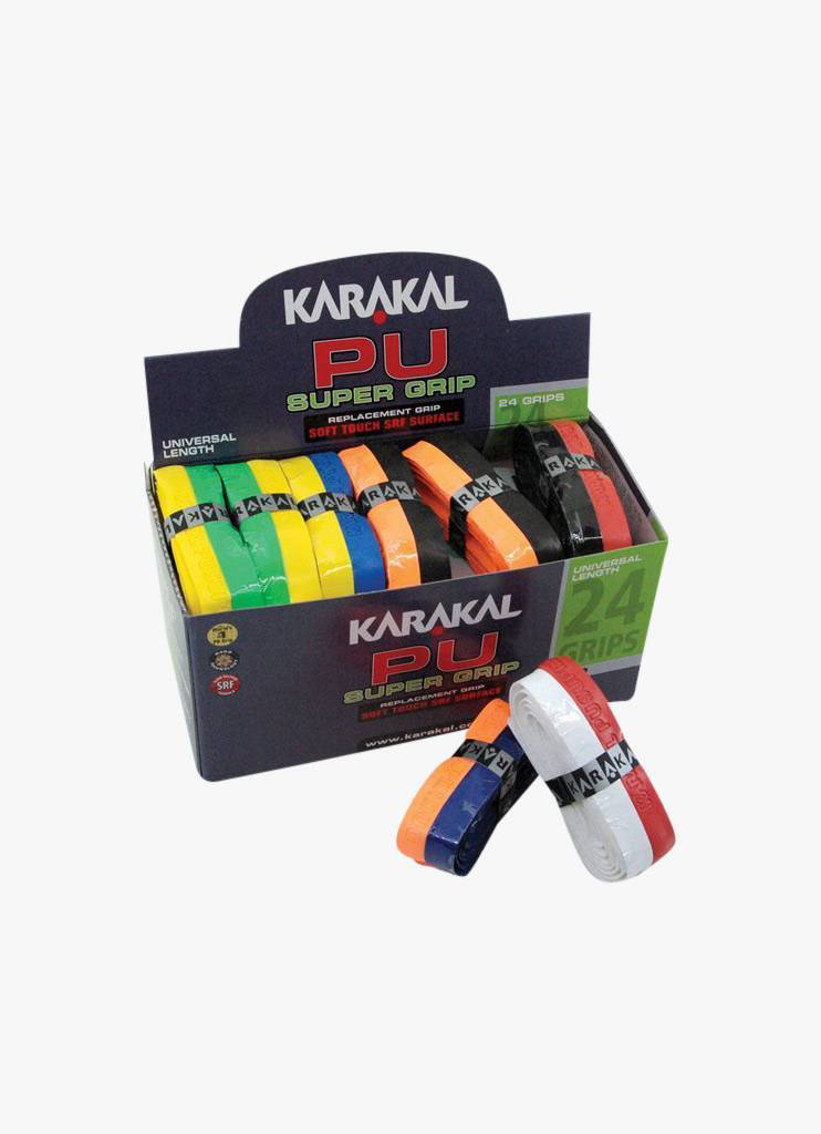 Karakal Super Grips Karakal PU Super Grips Gelb - 24er Box Griffbänder Griffbänder Gelb