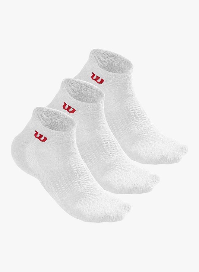 Wilson Herren Quarter Socken - 3er Pack - Weiß