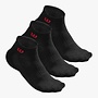 Wilson Herren Quarter Socken - 3er Pack - Schwarz