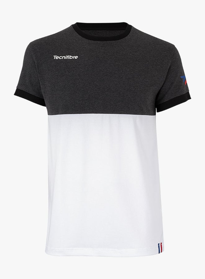 Tecnifibre F1 Stretch Shirt -  Black Heather / Weiß