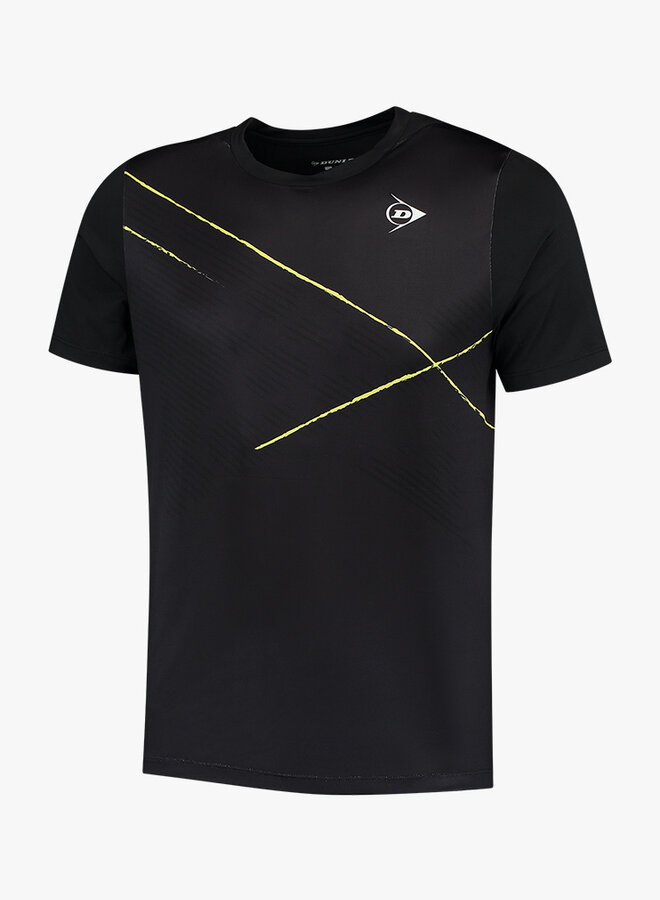 Dunlop Mens Game Tee - Schwarz / Gelb