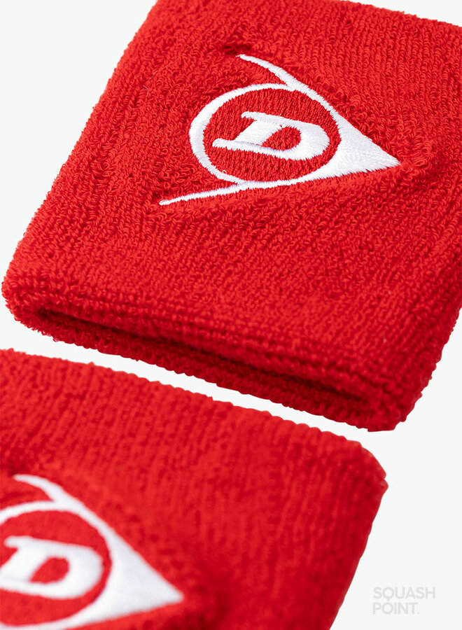 Dunlop Schweißband - 2er Pack - Rot