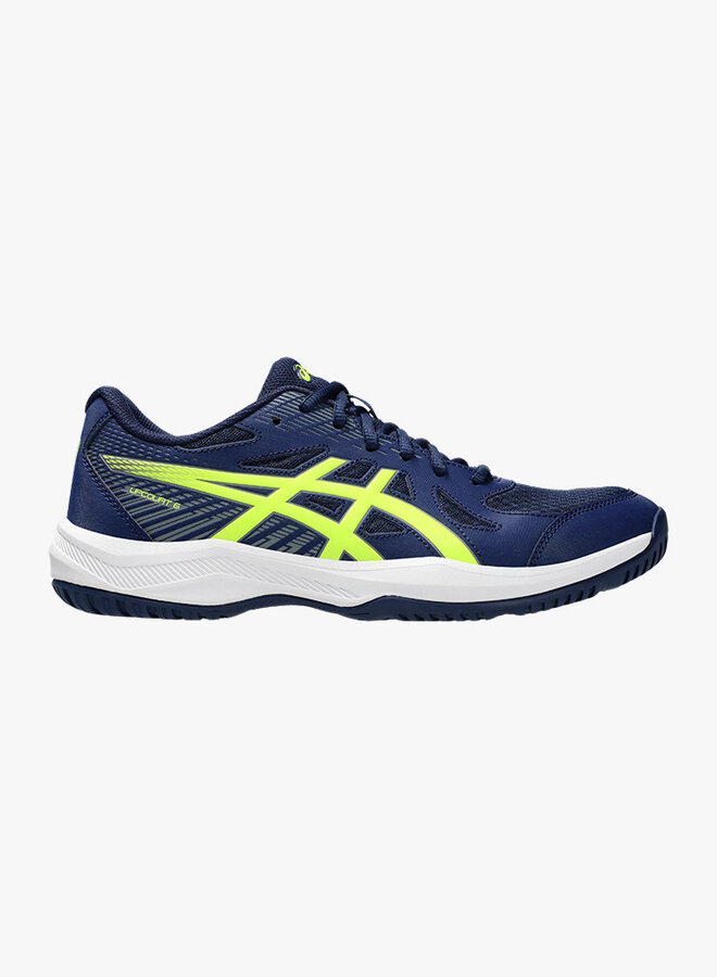 Asics Upcourt 6 - Dunkelblau / Neongelb