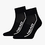 Head Performance Quarter Socken - 2er Pack - Schwarz
