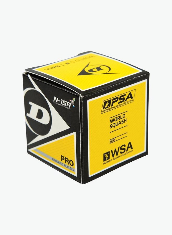 Dunlop Pro Squash Ball (double yellow dot) - Box of 12