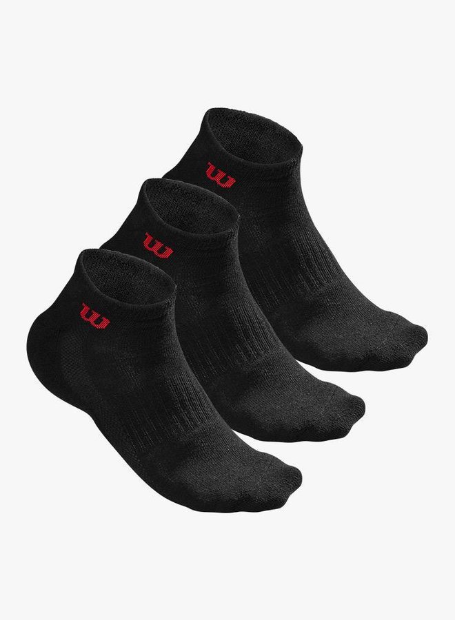 Wilson Men's Quarter Socks - 3 Pack - Black