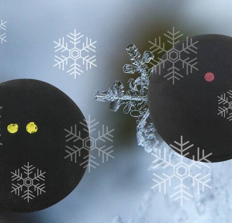The right squash ball for the cold winter days