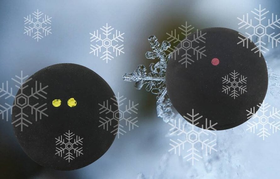 The right squash ball for the cold winter days
