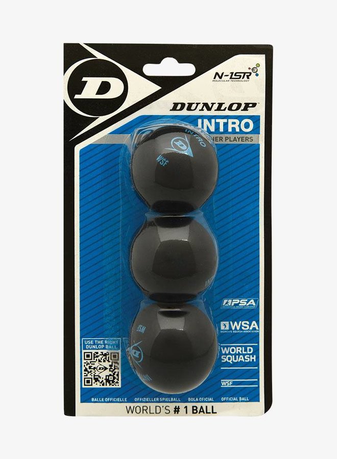 thumbnail image 2 of Dunlop Mini Squash Balls - 3-Pack Green Dot Training Balls For Kids 11+ 2 of 13