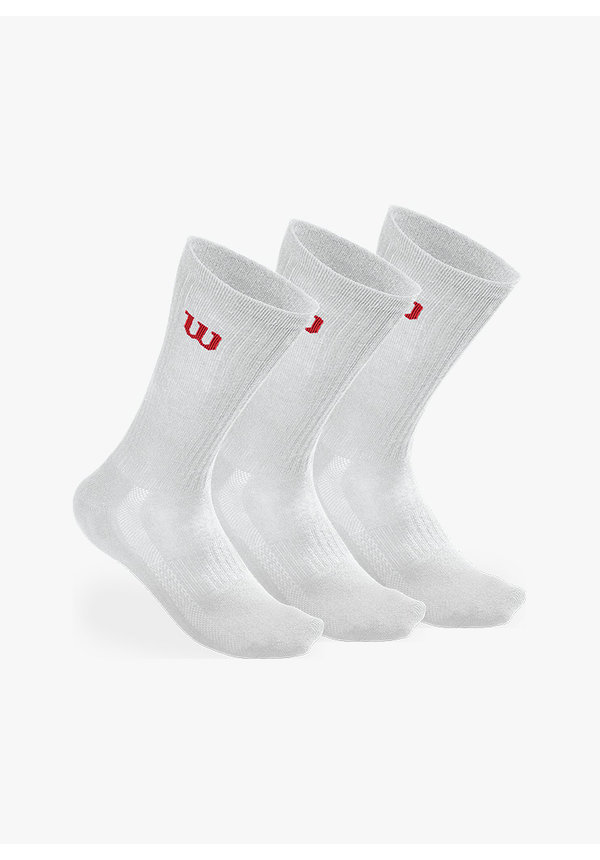 Wilson Men's Crew Socks - 3 Pack - Buy Online? - Squashpoint