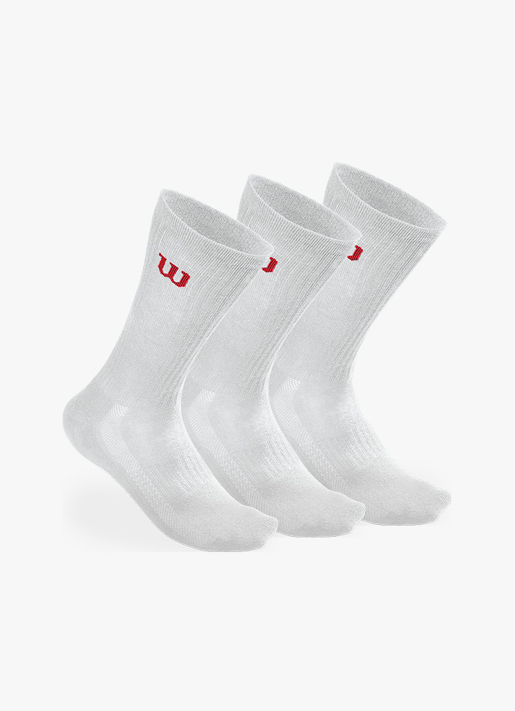 Wilson Men's Crew Socks - 3 Pack - Buy Online? - Squashpoint