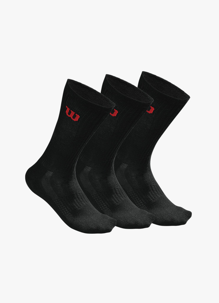 Wilson Men's Crew Socks - 3 Pack - Buy Online? - Squashpoint