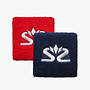 Salming Wristband Short - 2 Pack - Red / Navy