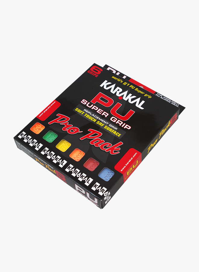 Karakal PU Super Grip Assorted Pro Pack - 6 Pack