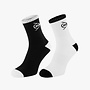 Dunlop Men's Performance Socks - 2 Pack - Black / White