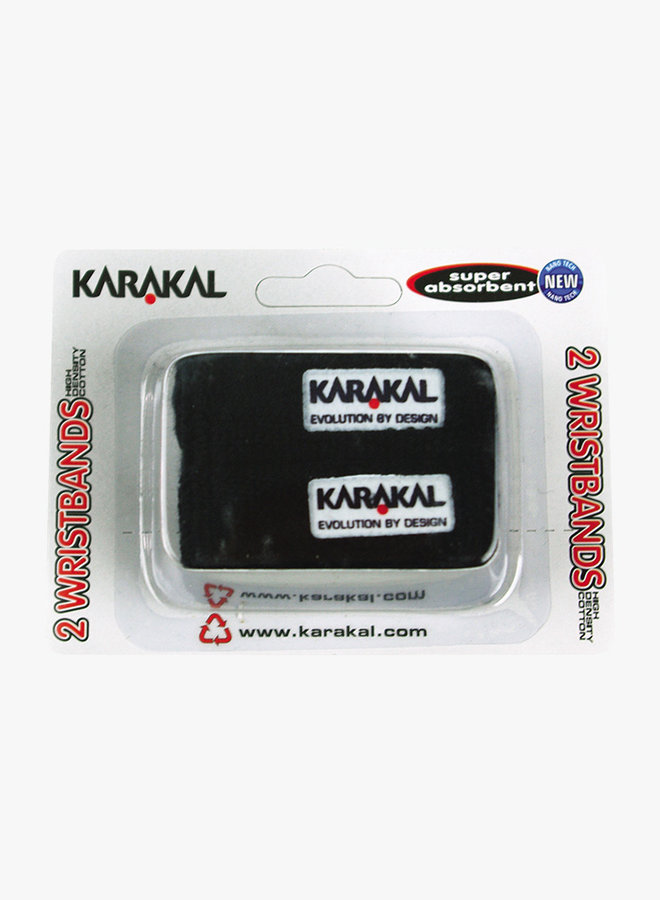 Karakal Wristband X2 - 2 Pack - Black