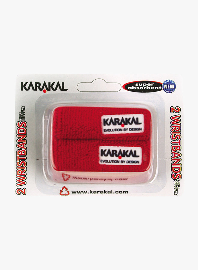 Karakal Wristband X2 - 2 Pack - Red