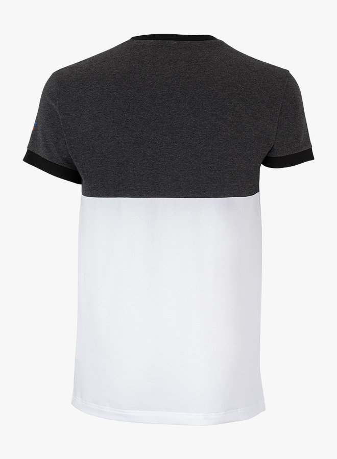 Tecnifibre F1 Stretch Shirt - Black Heather / White