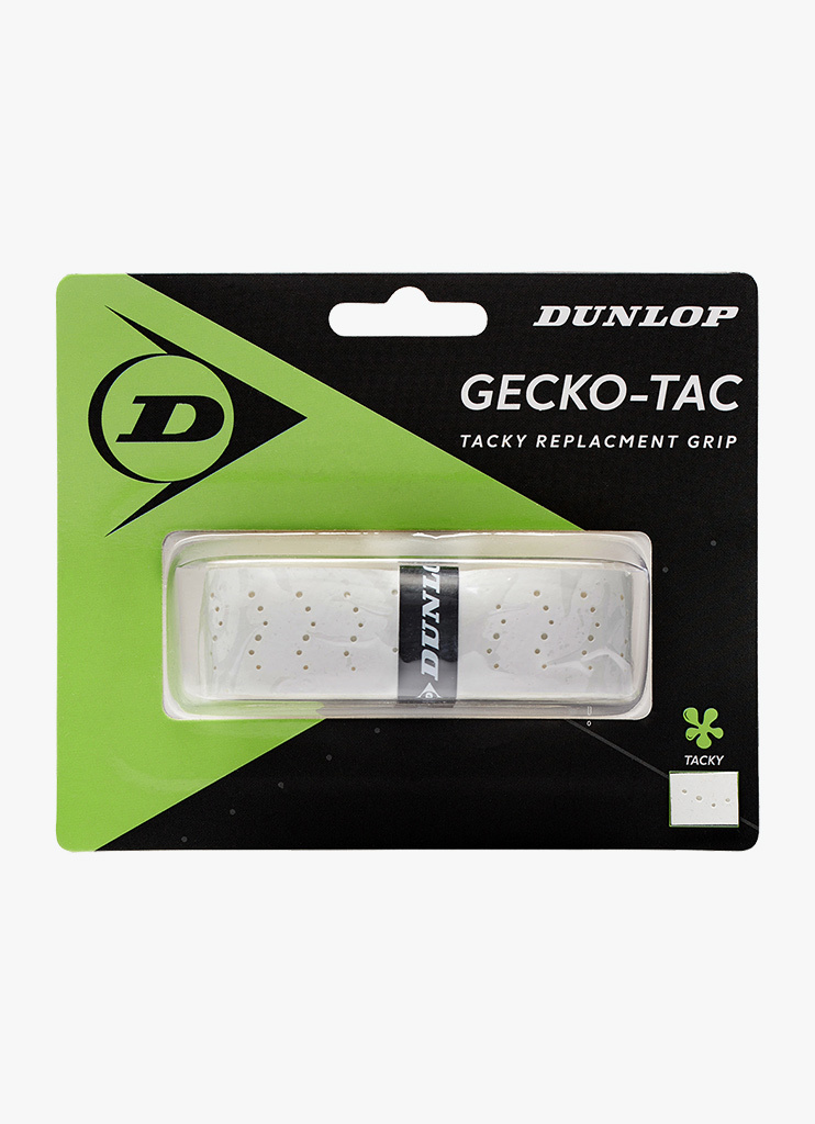 Dunlop Gecko Tac Replacement Grip - White - Buy Online? - Squashpoint