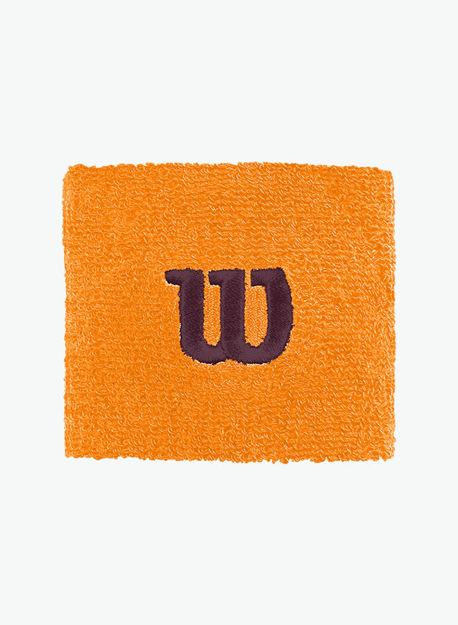 Wilson 'W' Wristband - 2 Pack  - Orange