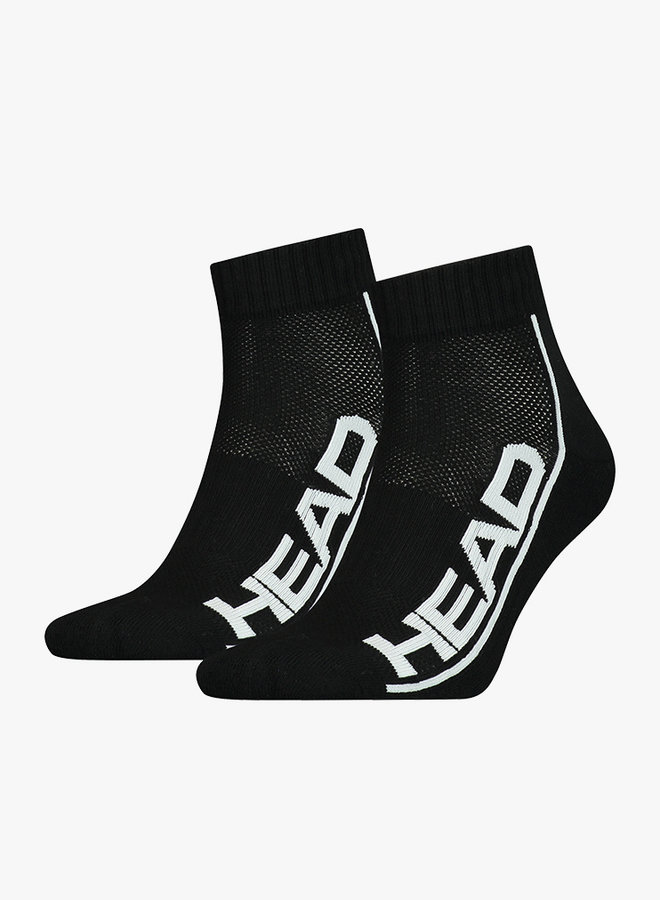 Head Performance Quarter Socks - 2 Pack - Black