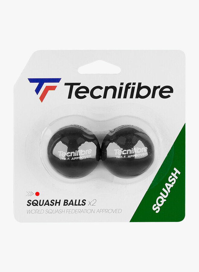 Tecnifibre Squash Ball Red Dot - 2 Pack