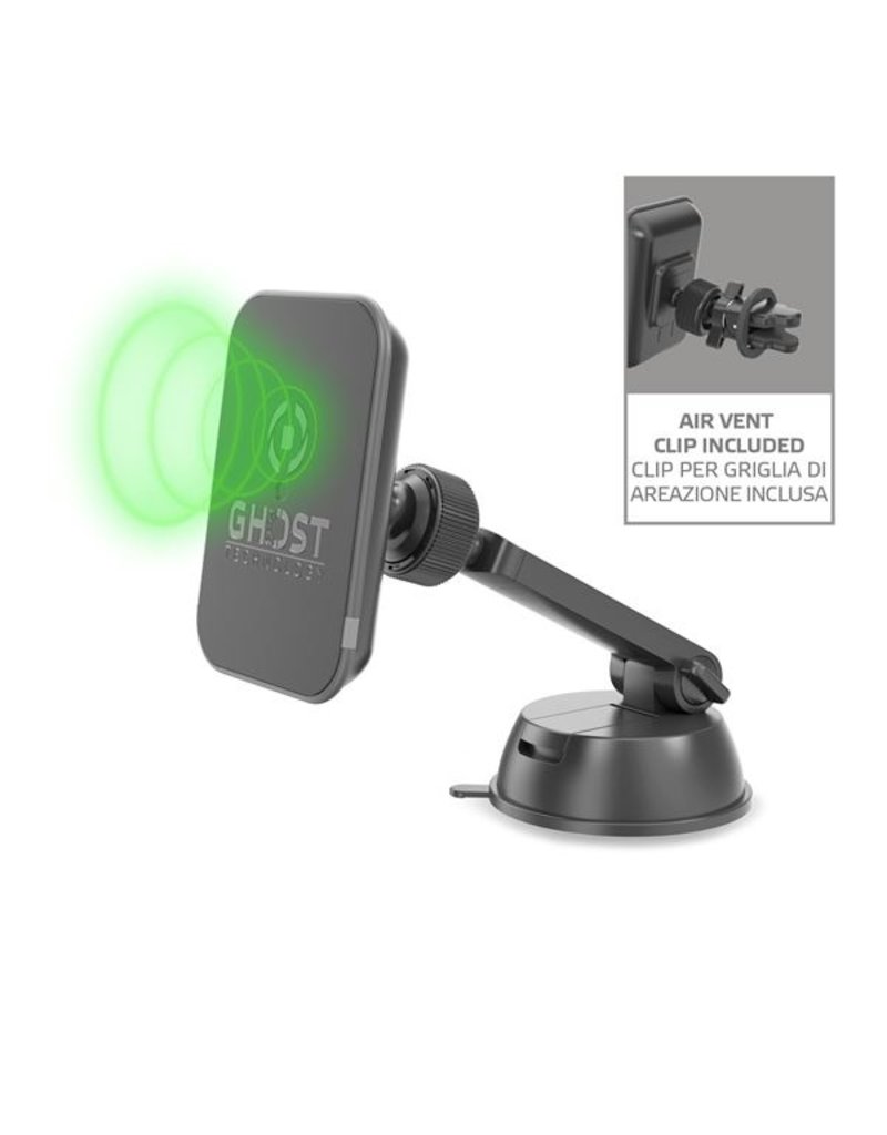 Celly Celly Ghost Magnet Car Holder Qi Wireless Charger