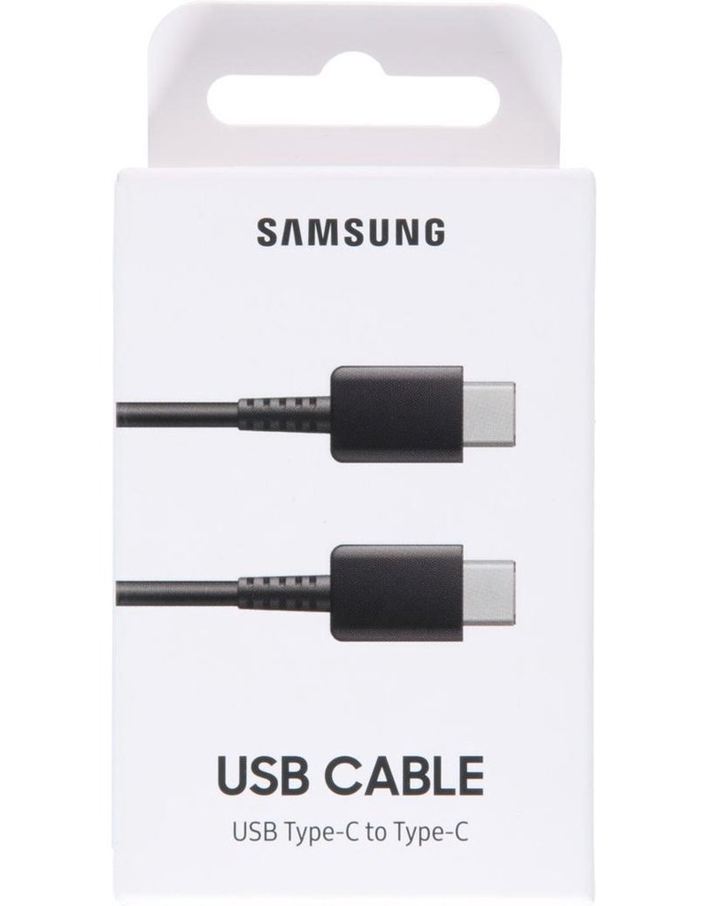 in de rij gaan staan Wanten kapperszaak Samsung USB-C naar USB-C kabel 1 meter zwart - Phone2Cover