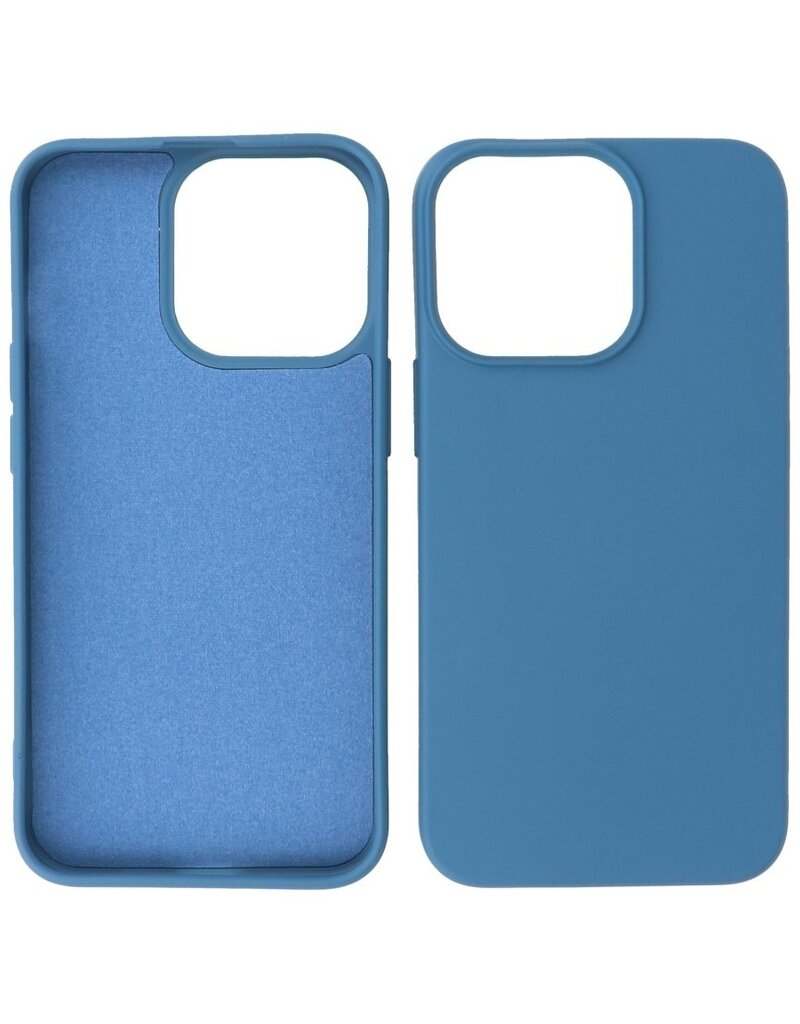 P2C P2C Silicone Hoesje iPhone 15 Pro Max Blauw