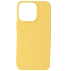 P2C P2C Silicone Hoesje iPhone 15 Pro Max Geel