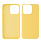 P2C P2C Silicone Hoesje iPhone 15 Pro Max Geel