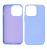 P2C P2C Silicone Hoesje iPhone 15 Pro Max Lila/ Paars