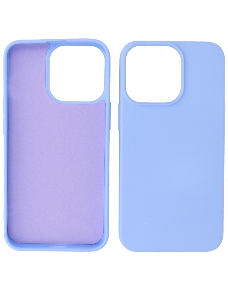 P2C P2C Silicone Hoesje iPhone 15 Pro Lila/ Paars