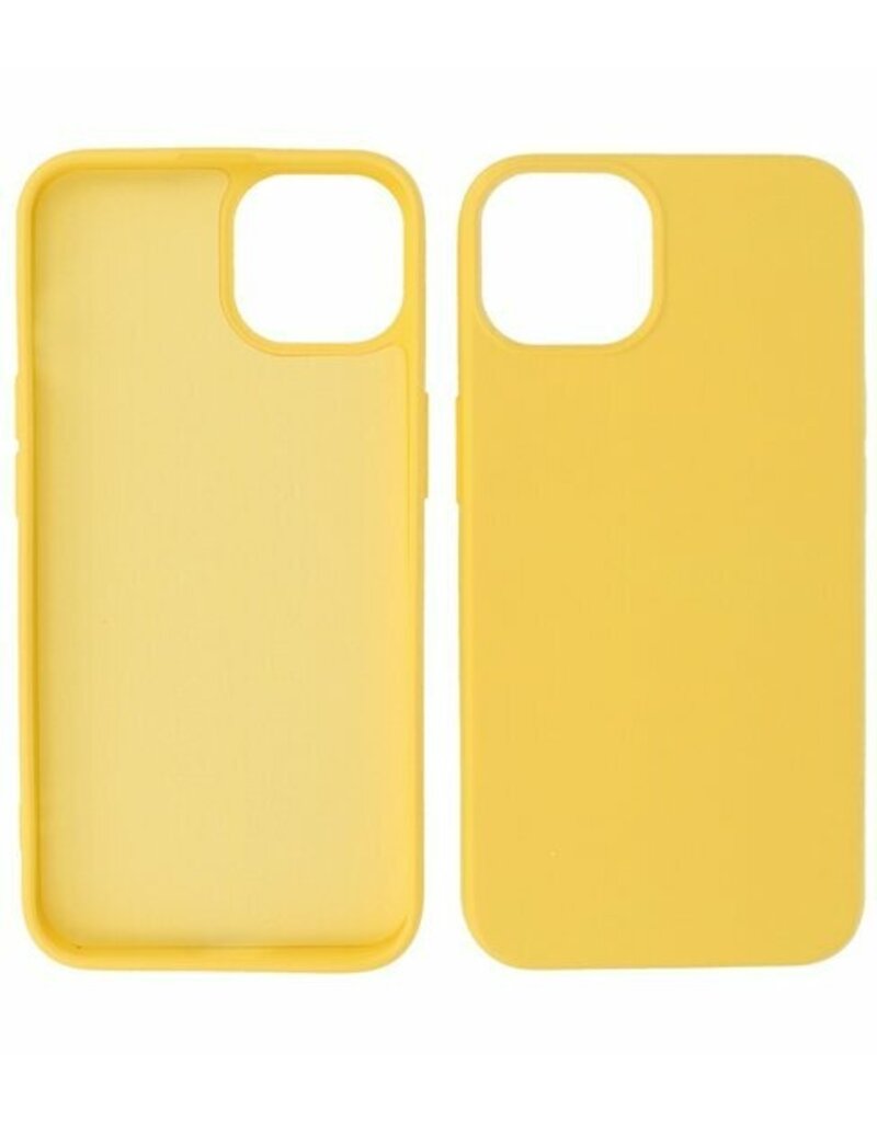 P2C P2C Silicone Hoesje iPhone 15 Geel