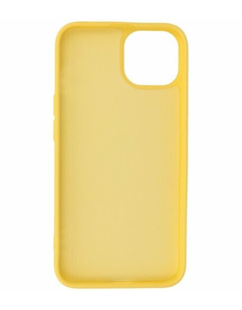 P2C P2C Silicone Hoesje iPhone 15 Geel