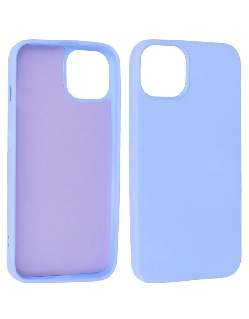 P2C P2C Silicone Hoesje iPhone 15 Lila/ Paars